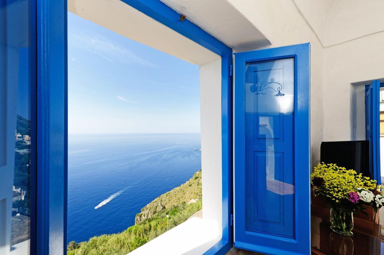 La Casa Del Melograno Villa Furore Bagian luar foto