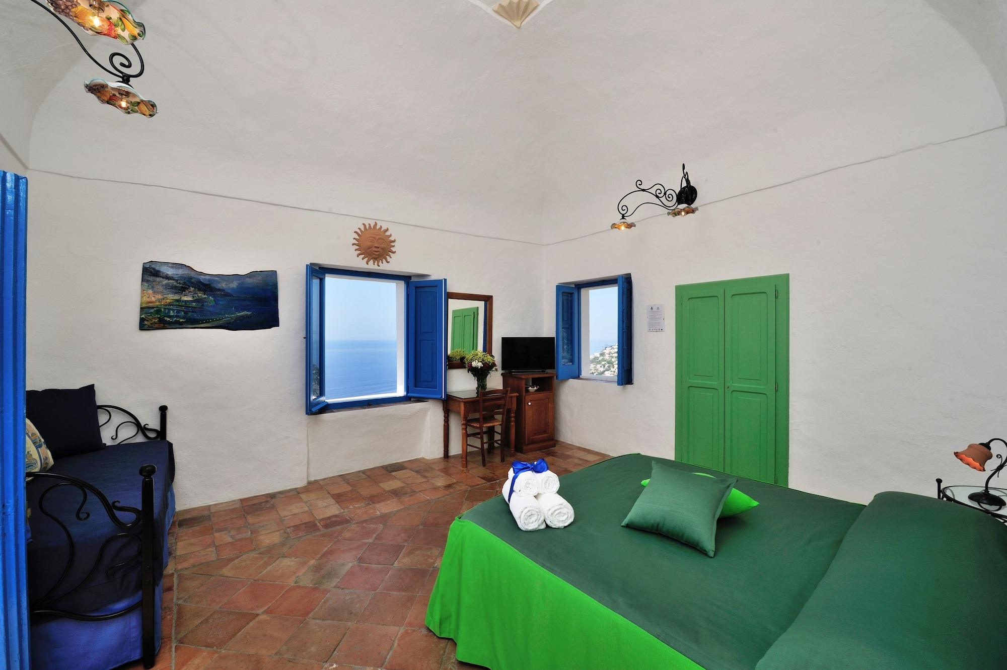 La Casa Del Melograno Villa Furore Bagian luar foto